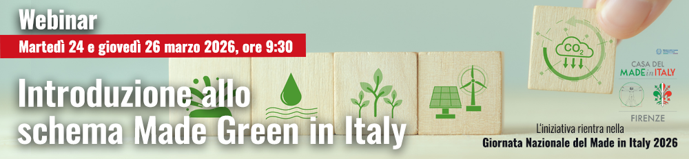 Immagine coordinata per gli webinar dell'ambiente