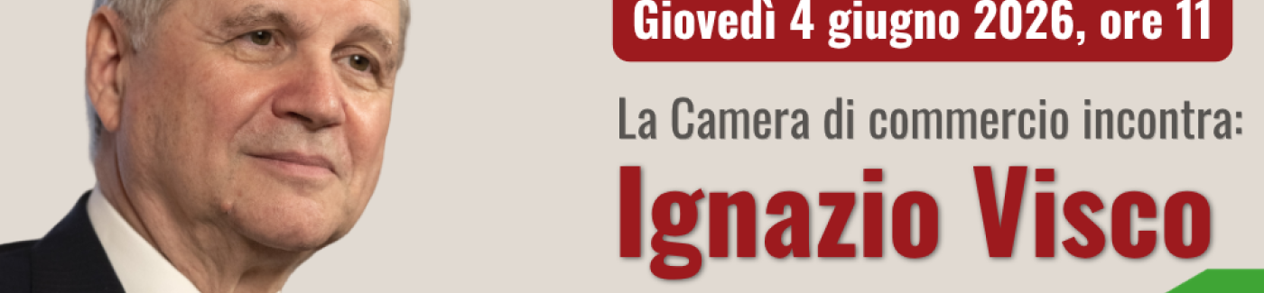 Promo Ignazio Visco in Camera di commercio 4 giugno 2026